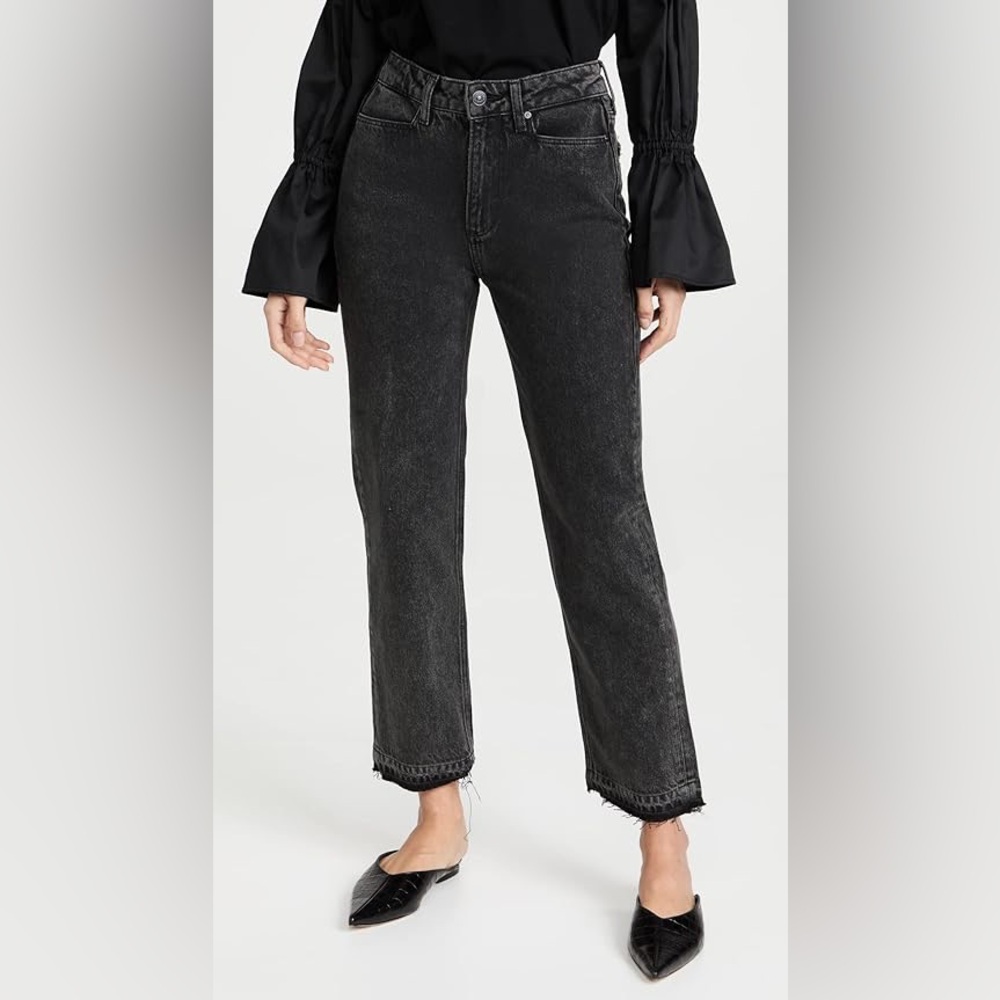 Paige Sarah Straight Ankle Jeans